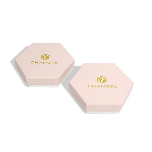 CF กล่องใส่เครื่องประดับฝาหกเหลี่ยมถอดได้ พร้อมฟองน้ำสอด